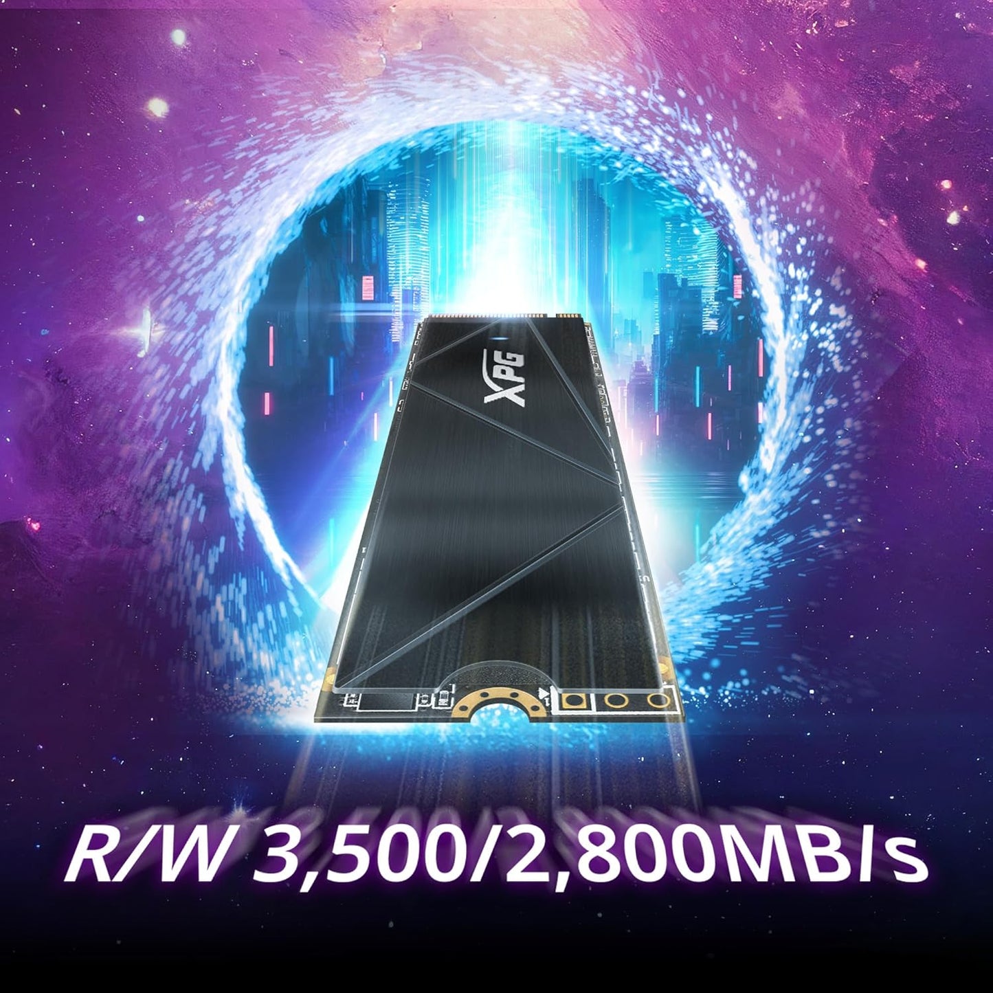 XPG ADATA GAMMIX S50 CORE 1000GB PCIE GEN4 X4 M.2 2280 SOLID STATE DRIVE SGAMMIXS50C-1000G-CS