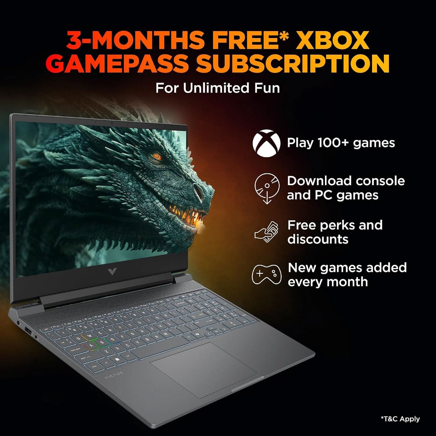 HP Victus 15-FA2500TX 15.6 Inch Gaming Laptop, Intel Core 5 210H, 24GB RAM, 512GB SSD, GeForce RTX 3050 4GB, Windows 11 Home, Microsoft Office 2024, Silver