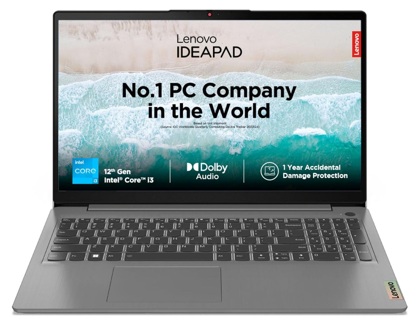 LENOVO IDEAPAD 3 82RK00VTIN [CI3-1215U 12TH GEN/8GB/512GB SSD/WIN11 HOME+MSO/15.6"/INTIGRATED GRAPHICS /1 YEAR(S)/GREY]