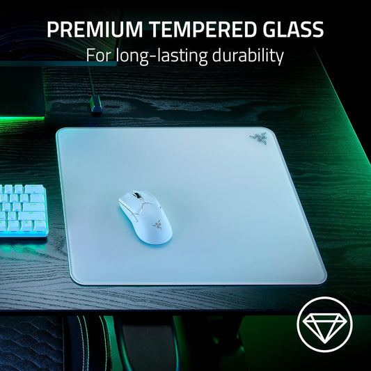 RAZER ATLAS - PREMIUM TEMPERED GLASS MAT - WHITE