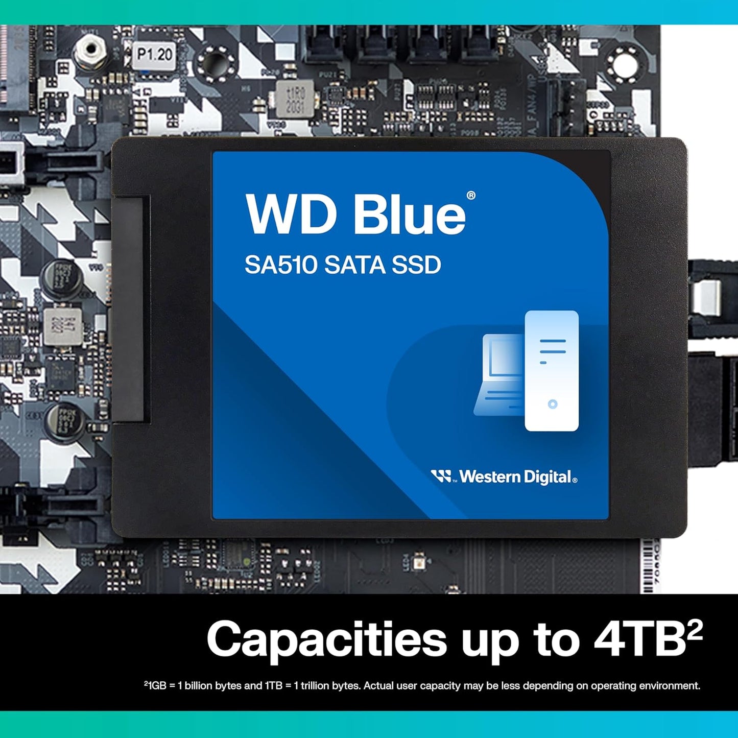 WESTERN DIGITAL WD BLUE SA510 SATA 500GB, UP TO 560MB/S, 2.5 INCH/7 MM, 5Y WARRANTY, INTERNAL SOLID STATE DRIVE (SSD) (WDS500G3B0A)