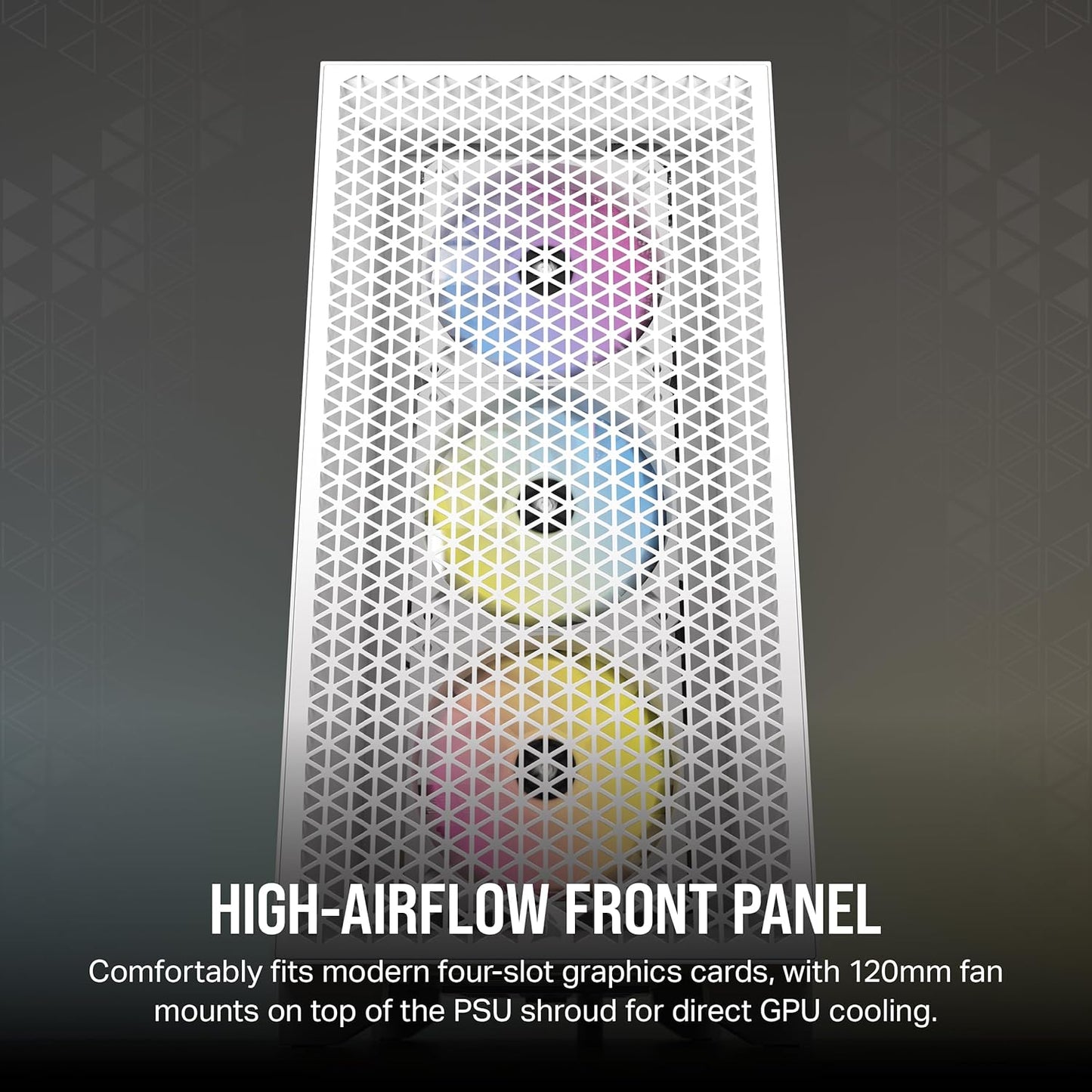 CORSAIR 3000D RGB AIRFLOW MID-TOWER (ATX) CABINET (WHITE) CC-9011256-WW