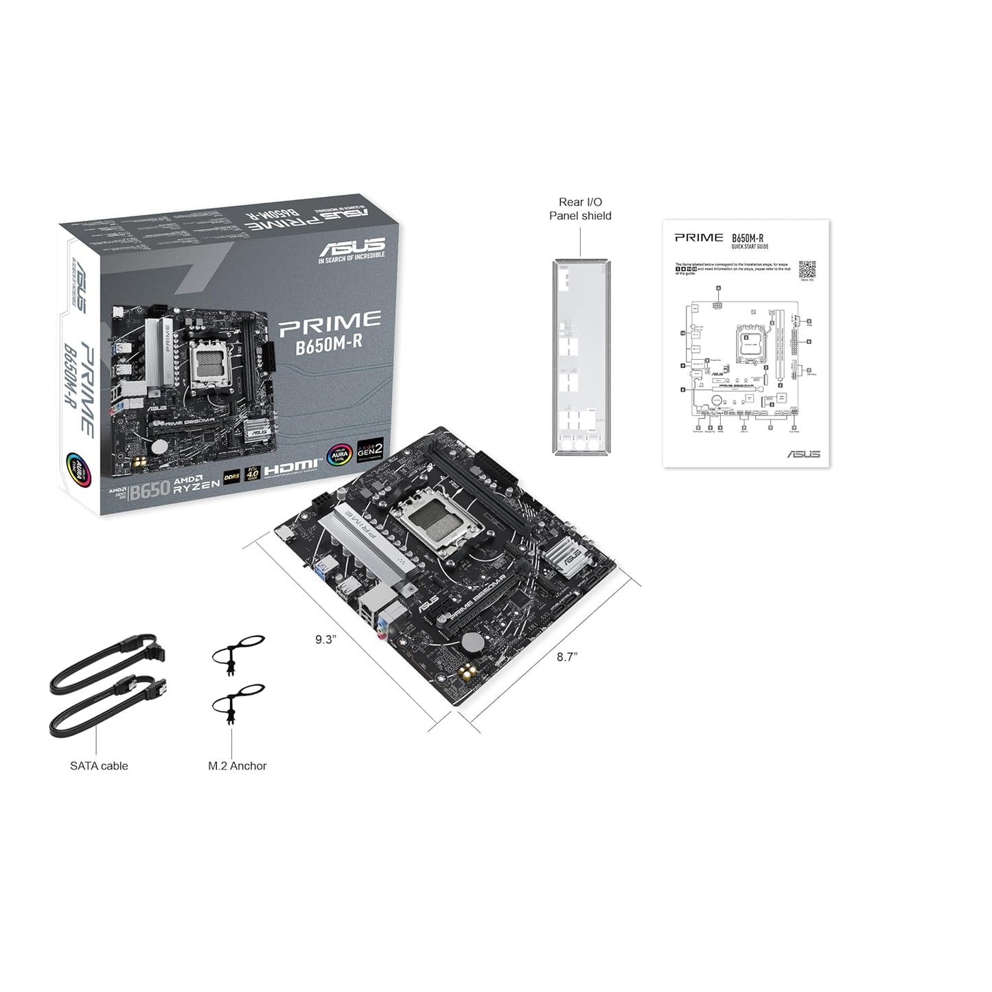 ASUS AMD B650 PRIME B650M-R MICRO-ATX MOTHERBOARD