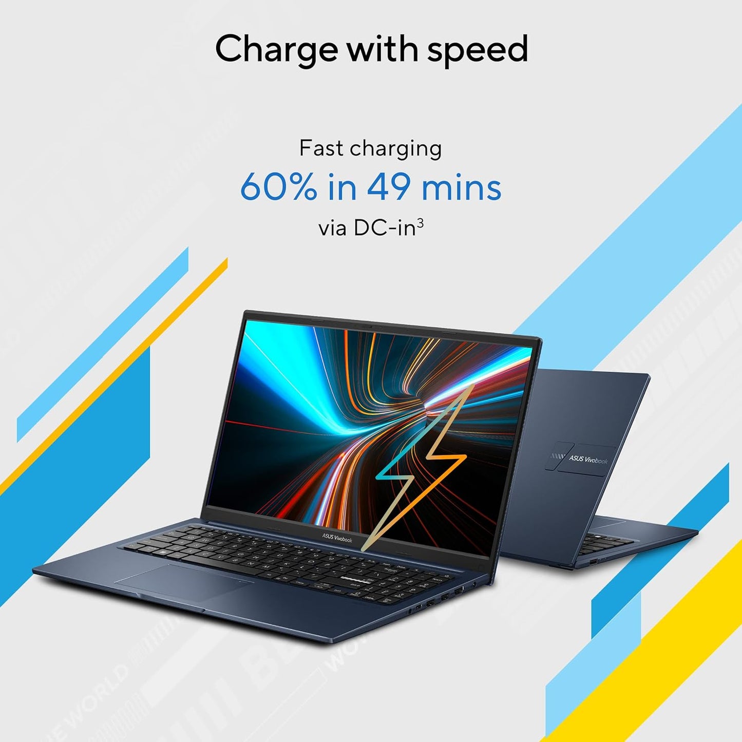 ASUS VIVOBOOK 15 (2023), INTEL CORE I5-1335U 13TH GEN, THIN AND LIGHT LAPTOP, 15.6" (39.62 CMS) FHD, (8GB RAM /512GB SSD/INTEL IRIS X?/WINDOWS 11/OFFICE 2021/FINGERPRINT/BLUE/1.7 KG), X1504VA-NJ523WS