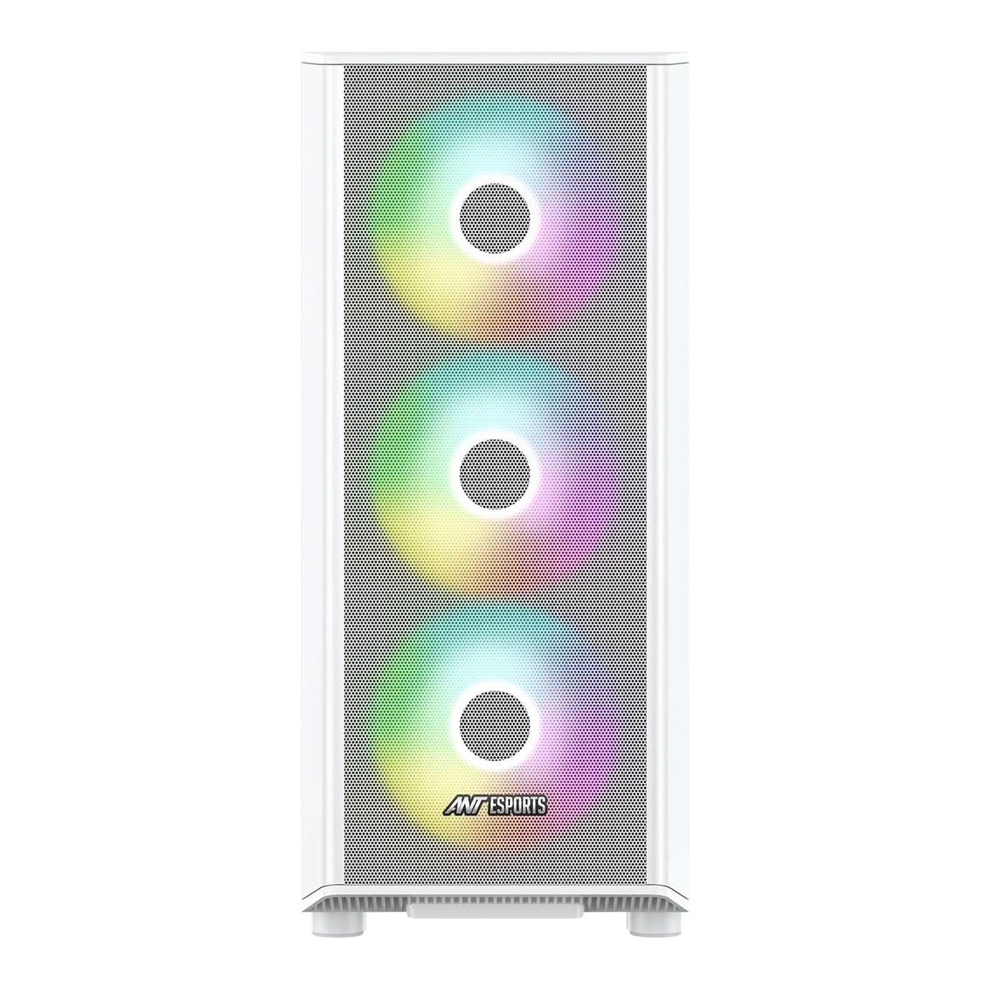 Ant Esports 411 Air Mid-Tower Computer Case/Gaming Cabinet - White