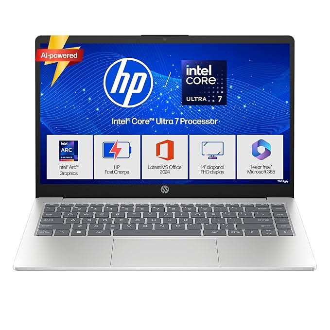 HP 14, Intel Core Ultra 7 155H (16GB DDR5, 512GB SSD), Micro-Edge, Ant