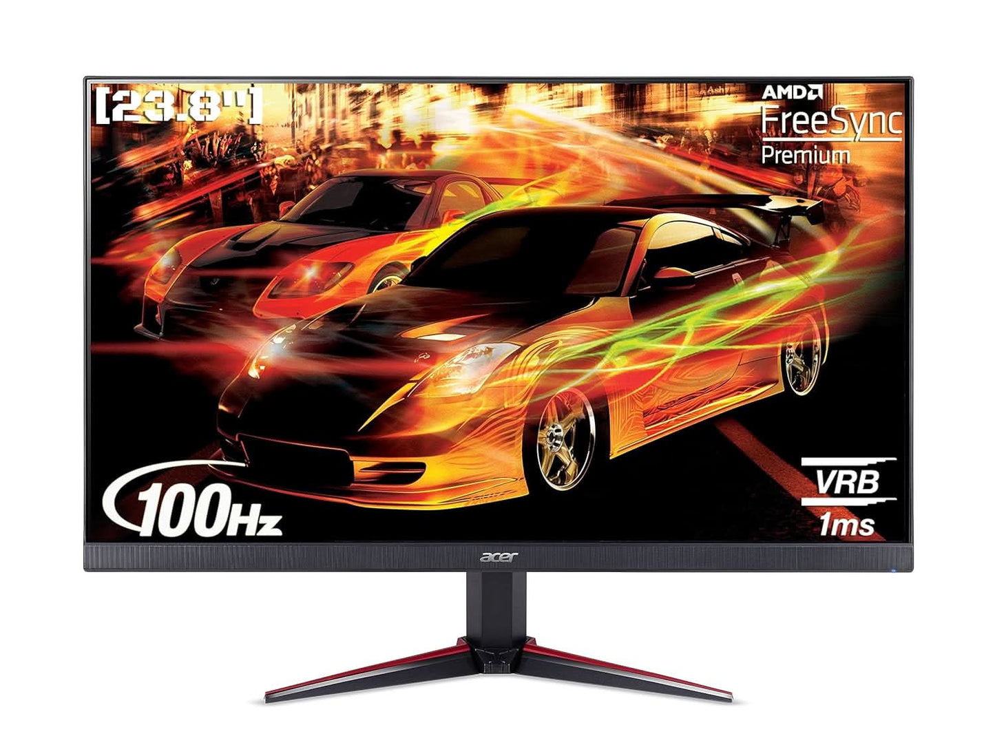 Acer Nitro VG240YE 23.8 Inch Full HD 1920 x 1080 Pixels IPS Backlight LED LCD Monitor