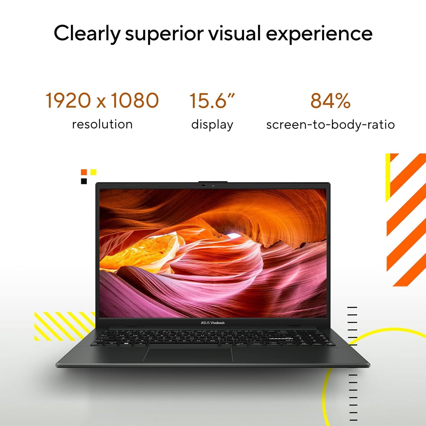 ASUS VIVOBOOK GO 15 (2023), AMD RYZEN 5 7520U, 15.6-INCH (39.62 CM) FHD, THIN & LIGHT LAPTOP (8GB/512GB SSD/WINDOWS 11/OFFICE 2021/ALEXA BUILT-IN/MIXED BLACK/1.63 KG), E1504FA-NJ522WS
