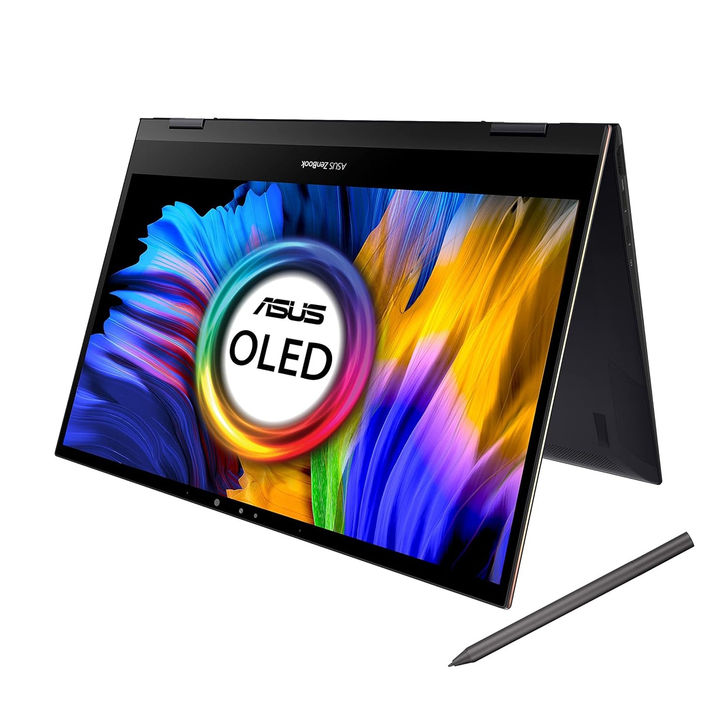 ASUS ZENBOOK FLIP S OLED, INTEL EVO CORE I7-1165G7 11TH GEN, 13.3 INCHES UHD TOUCH THIN AND LIGHT 2-IN-1 LAPTOP (16GB/1TB SSD/WINDOWS 10/OFFICE 2019/IRIS X GRAPHICS/JADE BLACK/1.2 KG), UX371EA-HL701TS