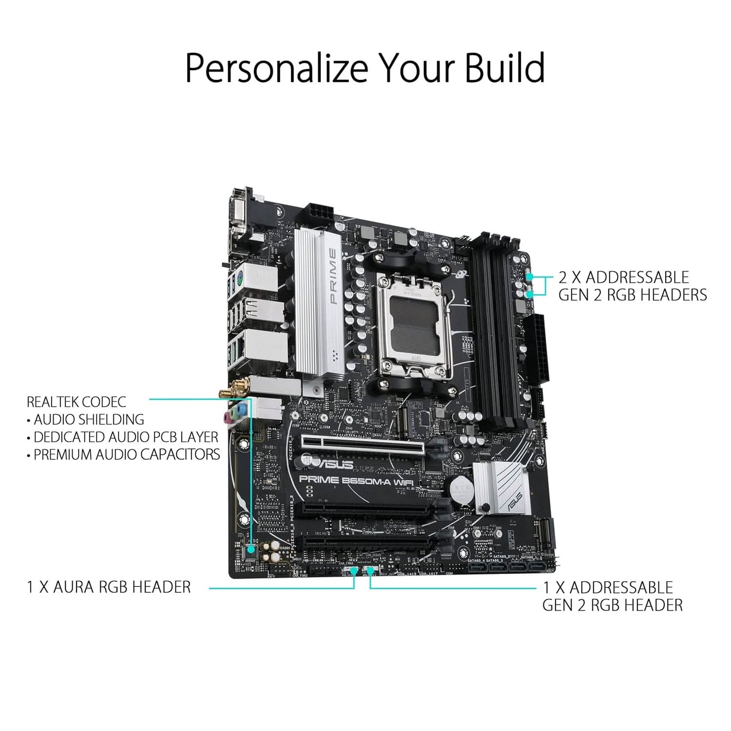 ASUS Prime B650M-A WiFi Micro-ATX Motherboard, DDR5