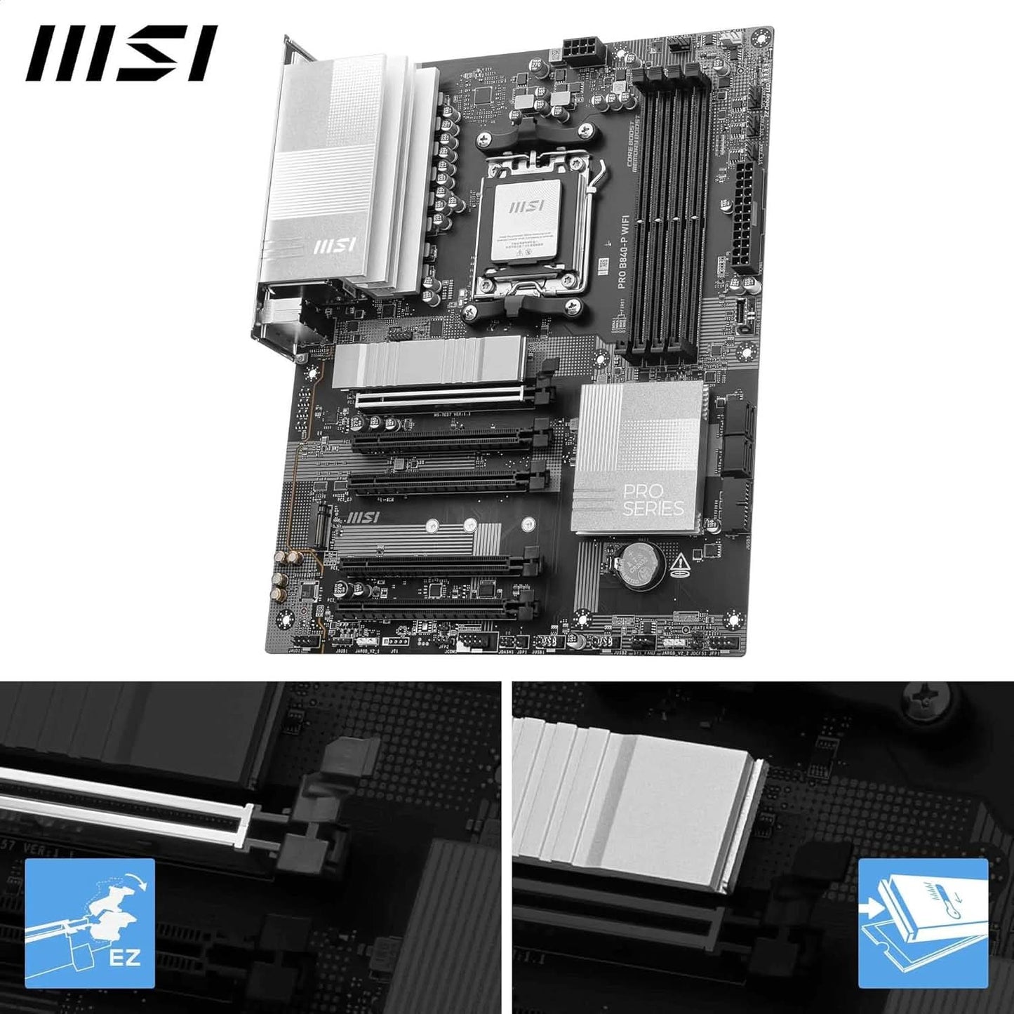 MSI PRO B840-P WiFi Motherboard