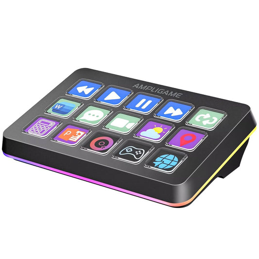 Fifine AmpliGame D6 Stream Controller with 15 Macro Keys