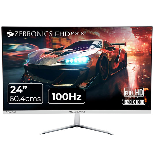 ZEBRONICS A24FHD LED MONITOR, 24 INCH (60.96CM)