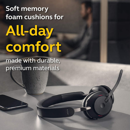 Jabra Evolve2 65 Link 380A MS Stereo Wireless Headset