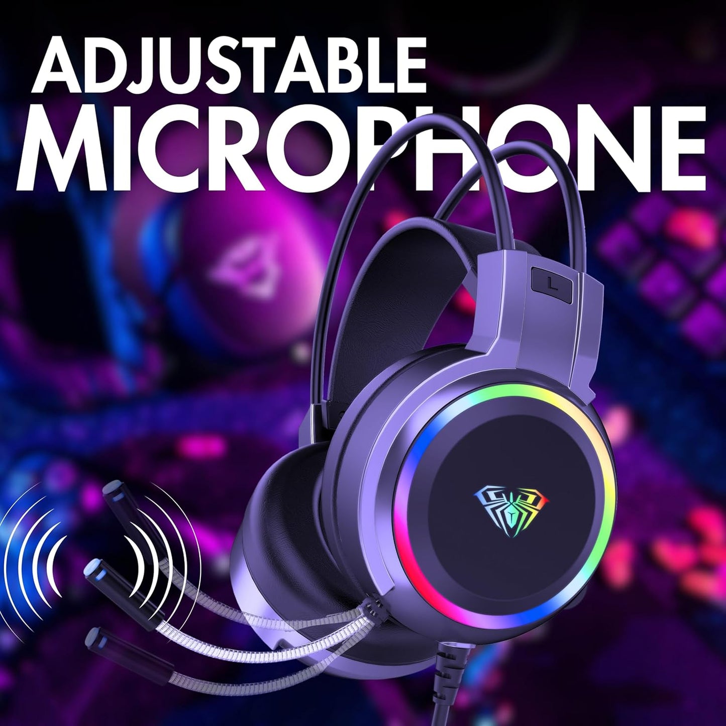 S608 WIRED GAMING HEADSET |RGB MIC (BLACK)