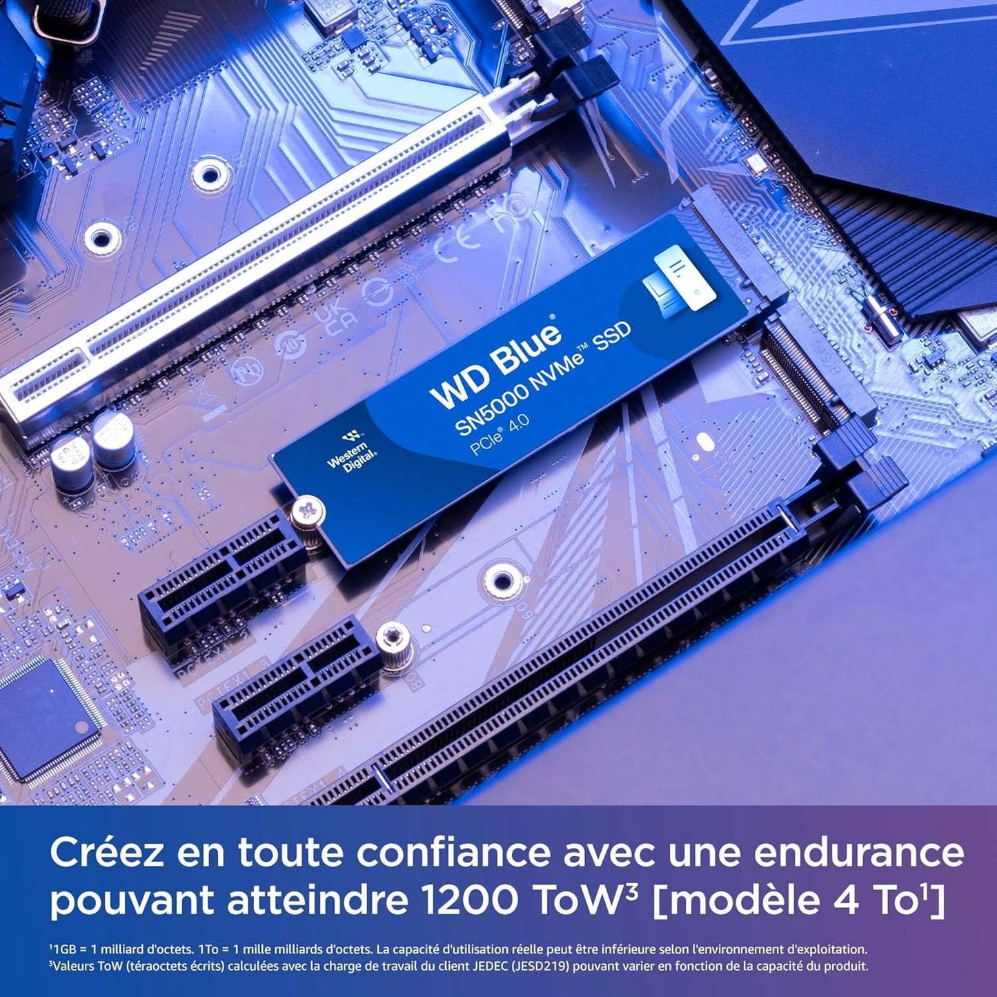 Western Digital WD Blue SN5000 NVMe 1TB, Upto 5150MB/s R, 4900MB/s W, 5Y Warranty