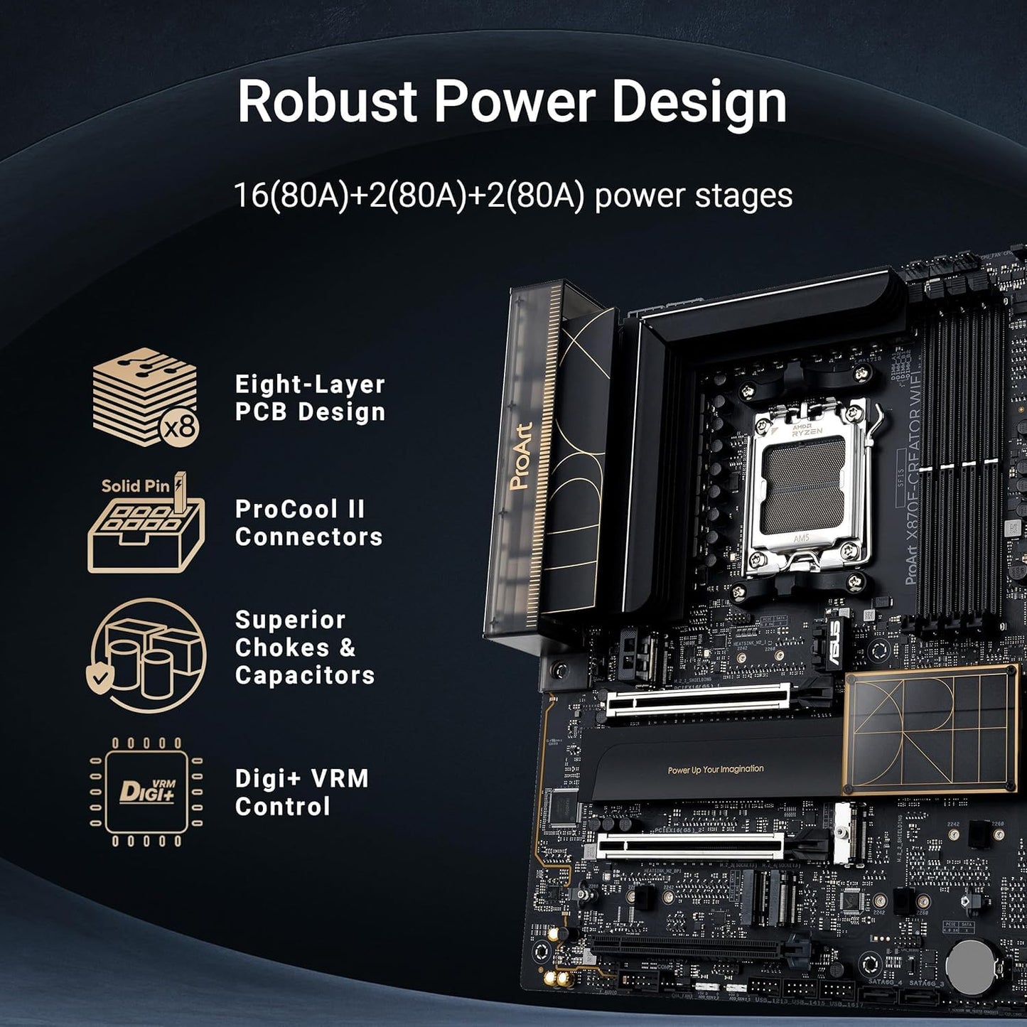 ASUS PROART X870E-CREATOR WIFI AM5 ATX MOTHERBOARD