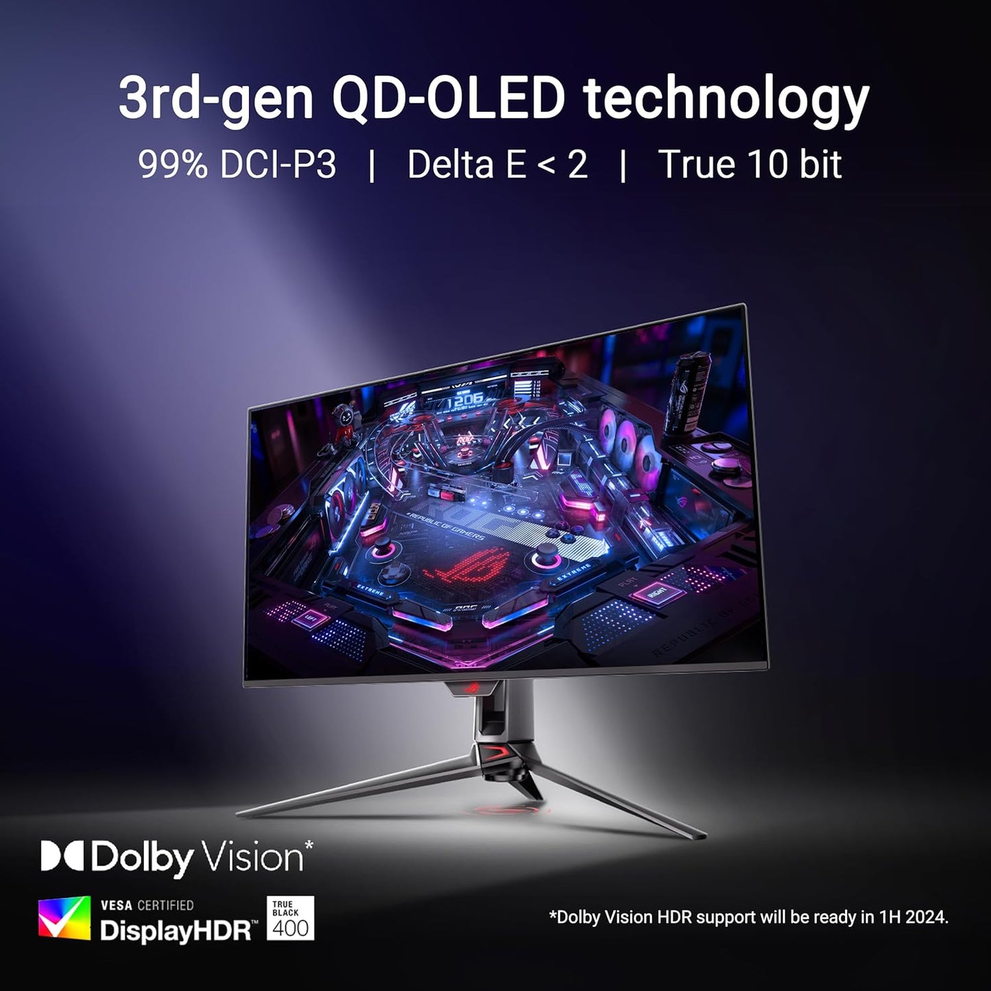 ASUS ROG Swift OLED PG32UCDM 32-inch 4K QD-OLED 240Hz gaming monitor
