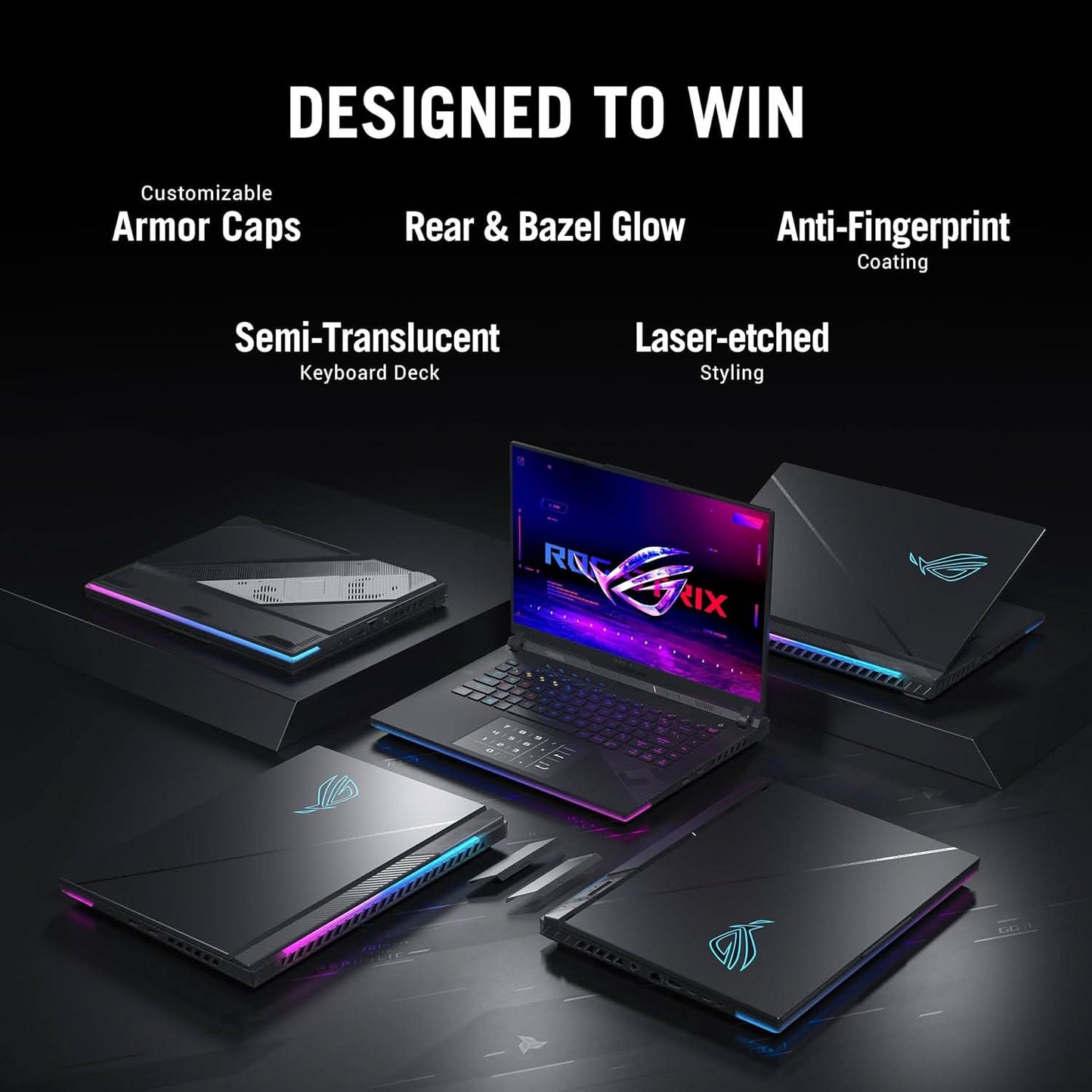 ASUS ROG Strix Scar 16 (2024), Intel Core i9 14900HX 14th Gen, 16 inch(40.64cm) 2.5K QHD+240Hz, Gaming Laptop (32GB DDR5/2TB SSD/16GB RTX 4090/Win11/Per-Key RGB/90WHr/Black/2.65Kg),G634JYR-RA001WS