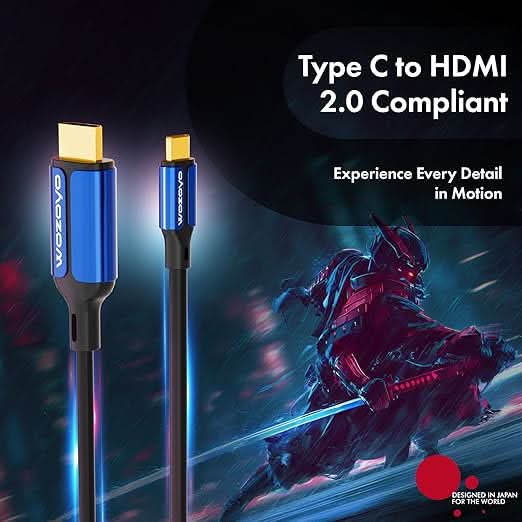 Wozoyo Type C to HDMI Cable 2.0 Compliant - 2Meter, Series 1