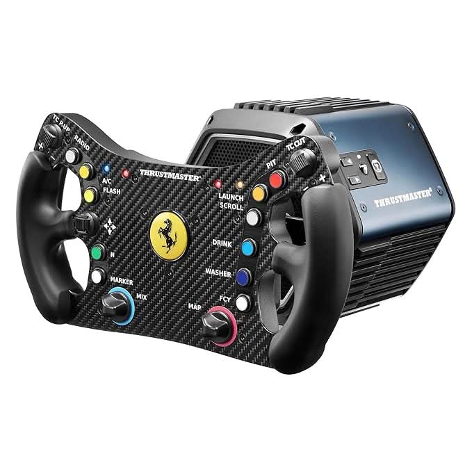 Thrustmaster Ferrari 488 GT3 Wheel Add-On, Racing Wheel Rim, PC, PS5, PS4, Xbox Series X|S, Xbox One, Officially Licensed by Ferrari