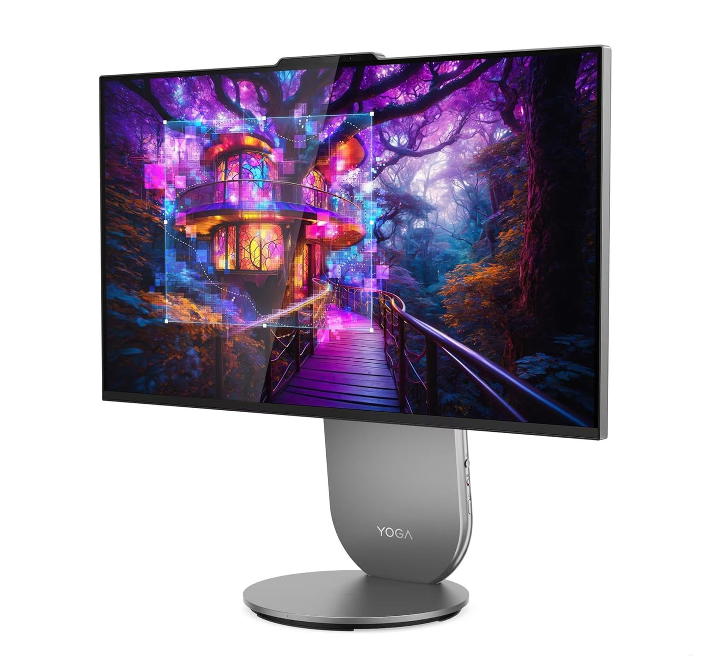 Lenovo Yoga AIO Intel Core Ultra 9 285H 27" QHD IPS (32GB RAM/1TB SSD/AI PC/Windows11/Microsoft 365 Basic + Office Home 2024/Wireless Euterpe Keyboard & Mouse, Grey), F0J2003FIN All-in-One Desktop