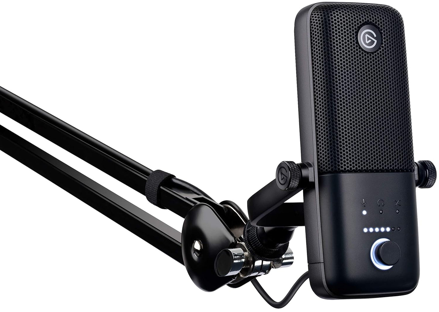 ELGATO WAVE:3 PREMIUM USB CONDENSER UNIDIRECTIONAL MICROPHONE AND DIGITAL MIXING SOLUTION, ANTI-CLIPPING TECHNOLOGY, CAPACITIVE MUTE, STREAMING AND PODCASTING 10MAB9901