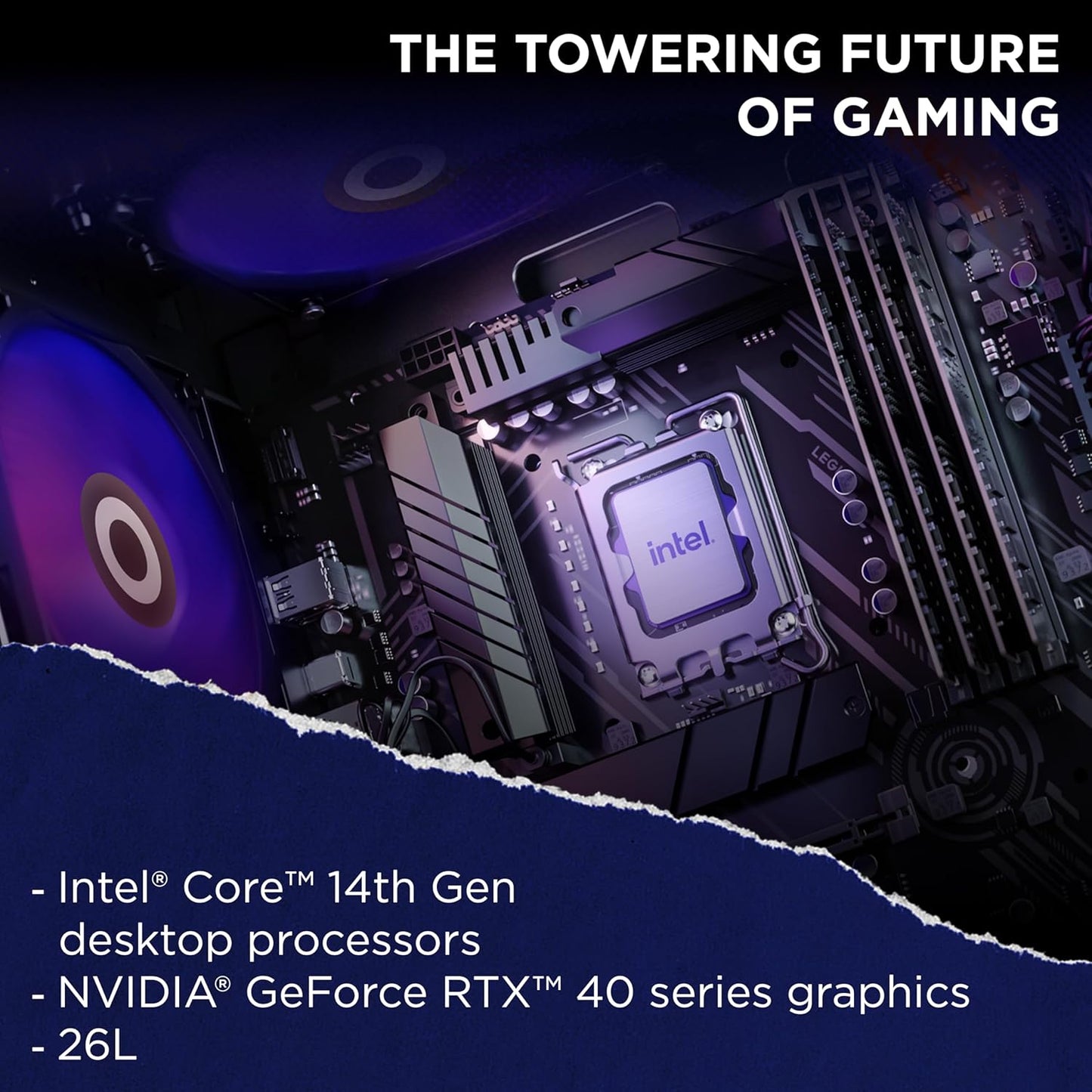 LENOVO LEGION TOWER 5 GAMING DESKTOP (INTEL CORE I9-14900F/32GB/1TB SSD/WIN11/NVIDIA RTX 4070 TI SUPER 16GB/LEGION COLDFRONT 2.0 COOLING/12 ARGB LIGHTING EFFECT/TRANSPARENT SIDE PANEL), 90UU00SYIN