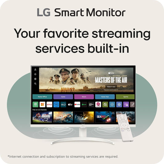 LG 32SR75U-W 32-inch Smart Monitor, White