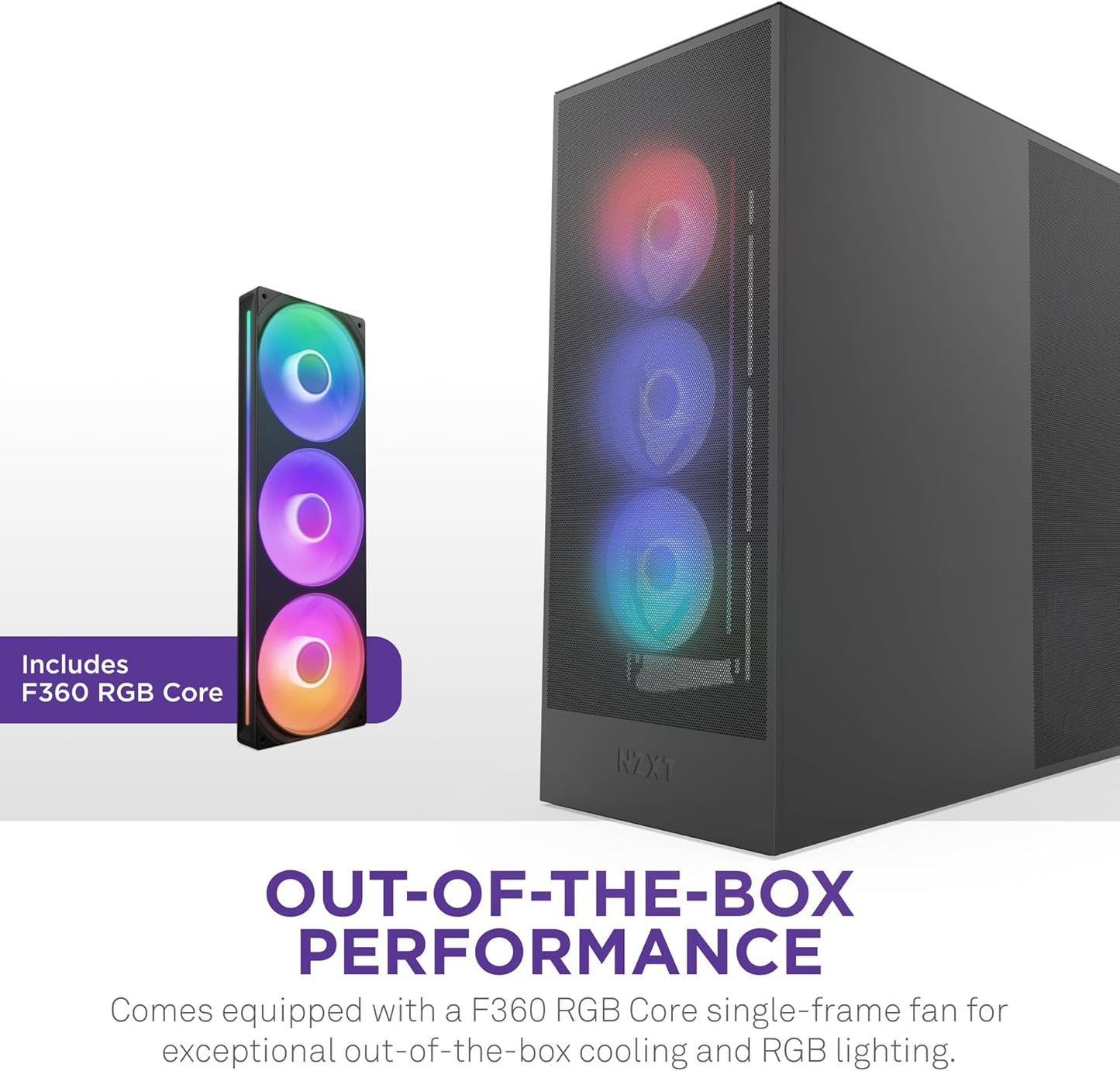 NZXT CHASSIS H SERIES H7 (2024) FLOW WITHOUT PSU BLACK COLOR - CM-H72FB-01