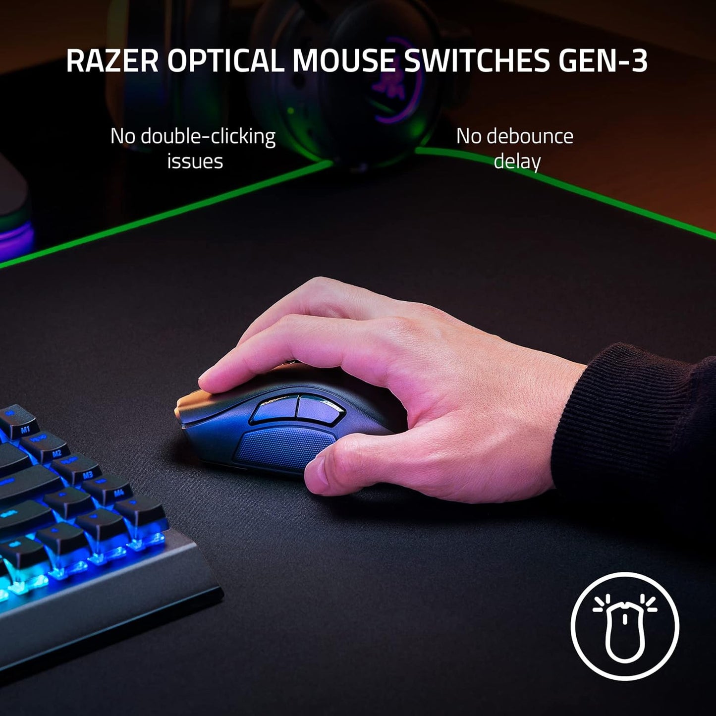 RAZER NAGA V2 PRO - WIRELESS MMO GAMING MOUSE - AP PACKAGING