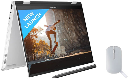 ASUS Zenbook 14 Flip OLED (2023), Intel Core EVO i7-1360P 13th Gen, 14 inch (35.56 cm) 2.8K 90Hz OLED, (16GB RAM & 1TB SSD), UP3404VA-KN753WS Marshmallow MD100 Mouse (Gray)