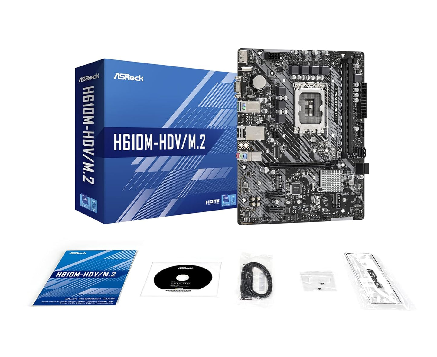 ASRock H610M-HDV/M.2 MicroATX Motherboard