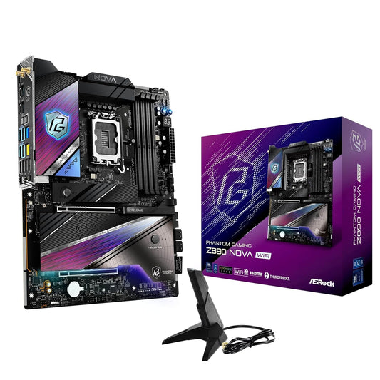 ASRock Intel Core Ultra Z890 Nova WiFi 7 Phantom Gaming ATX Motherboard