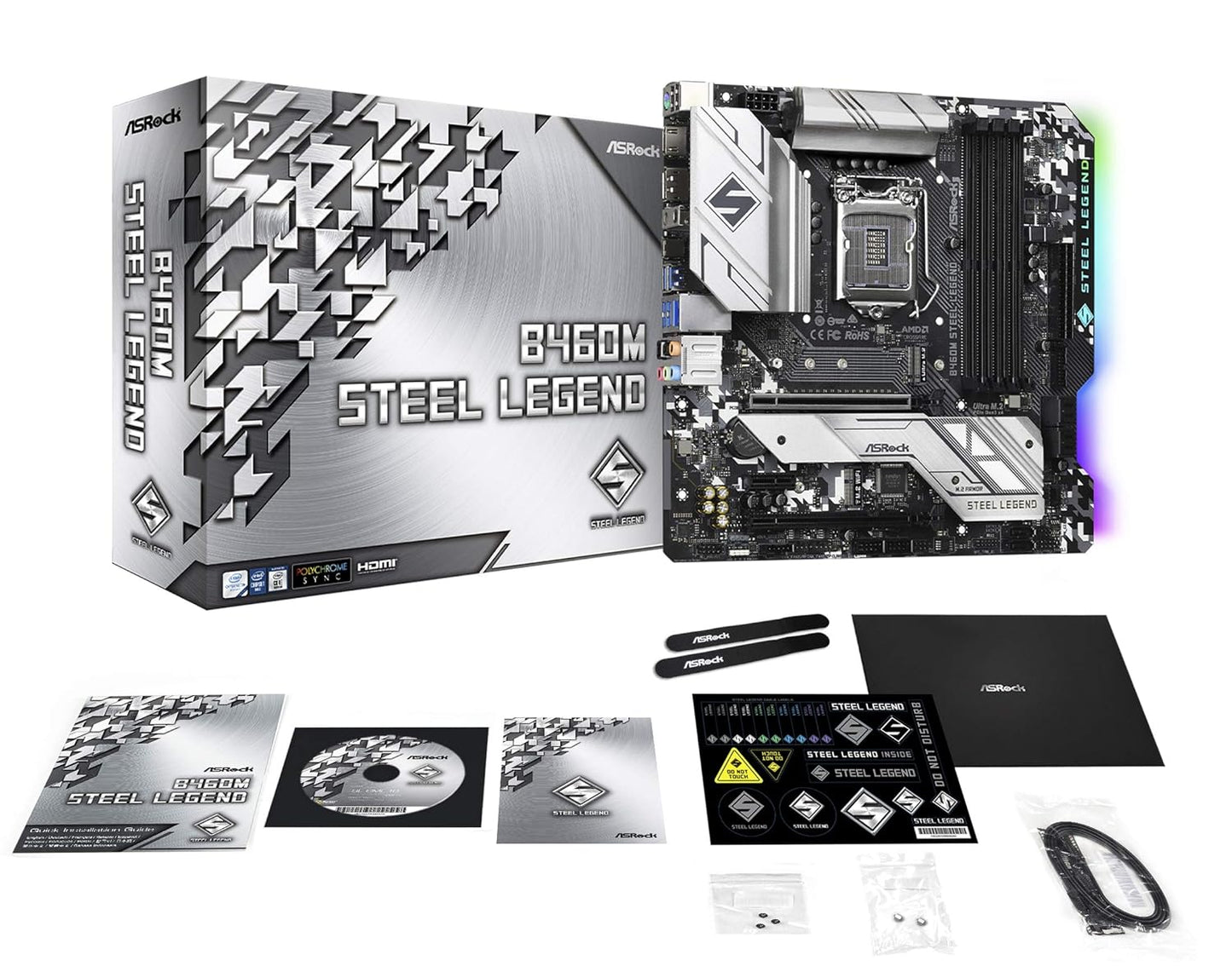 ASROCK B460M STEEL LEGEND INTEL LGA1200 MOTHERBOARD