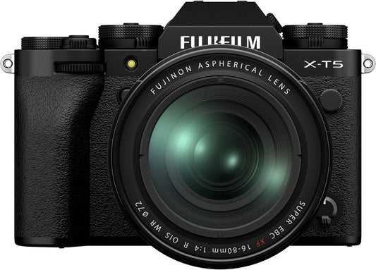 FUJIFILM X-T5 MIRRORLESS DIGITAL CAMERA XF16-80MM LENS KIT - BLACK
