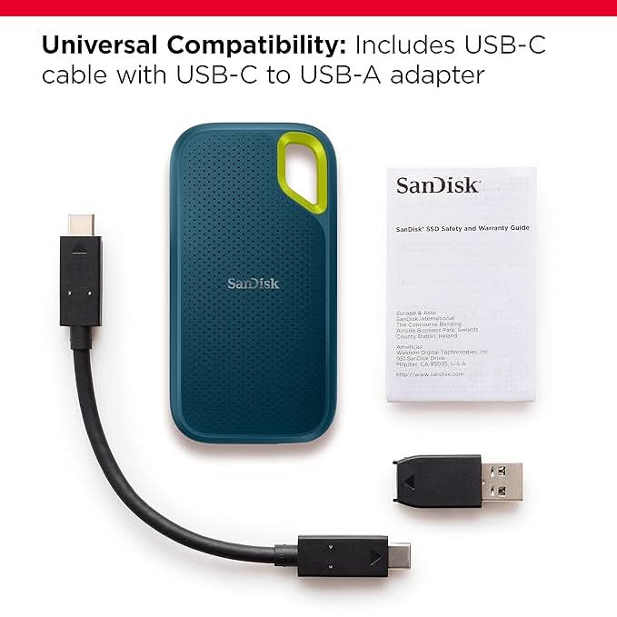 SanDisk Extreme Portable SSD 2TB SDSSDE61-2T00-I25M