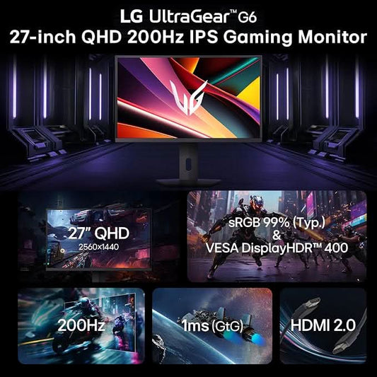 LG 27G610A 27 Inch Ultragear QHD IPS Gaming Monitor