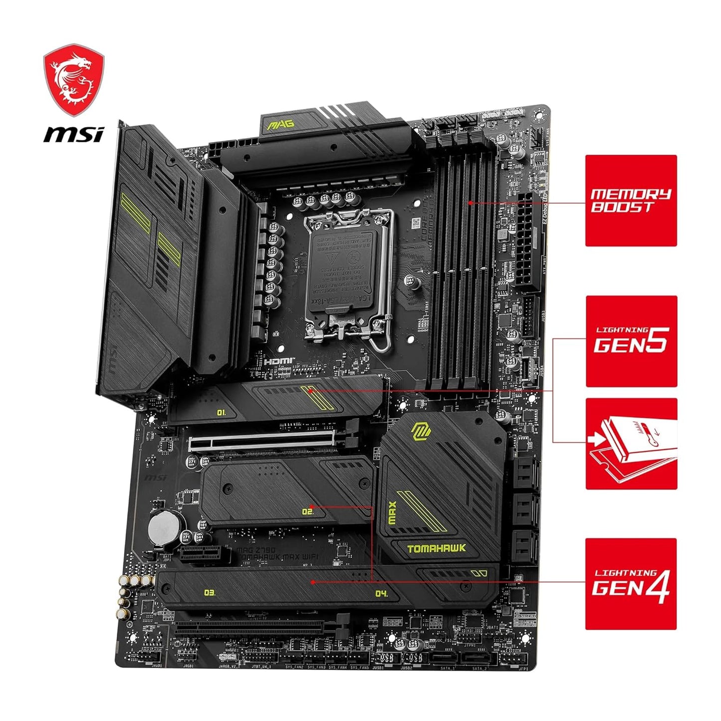 MSI MAG Z790 TOMAHAWK MAX WIFI MOTHERBOARD