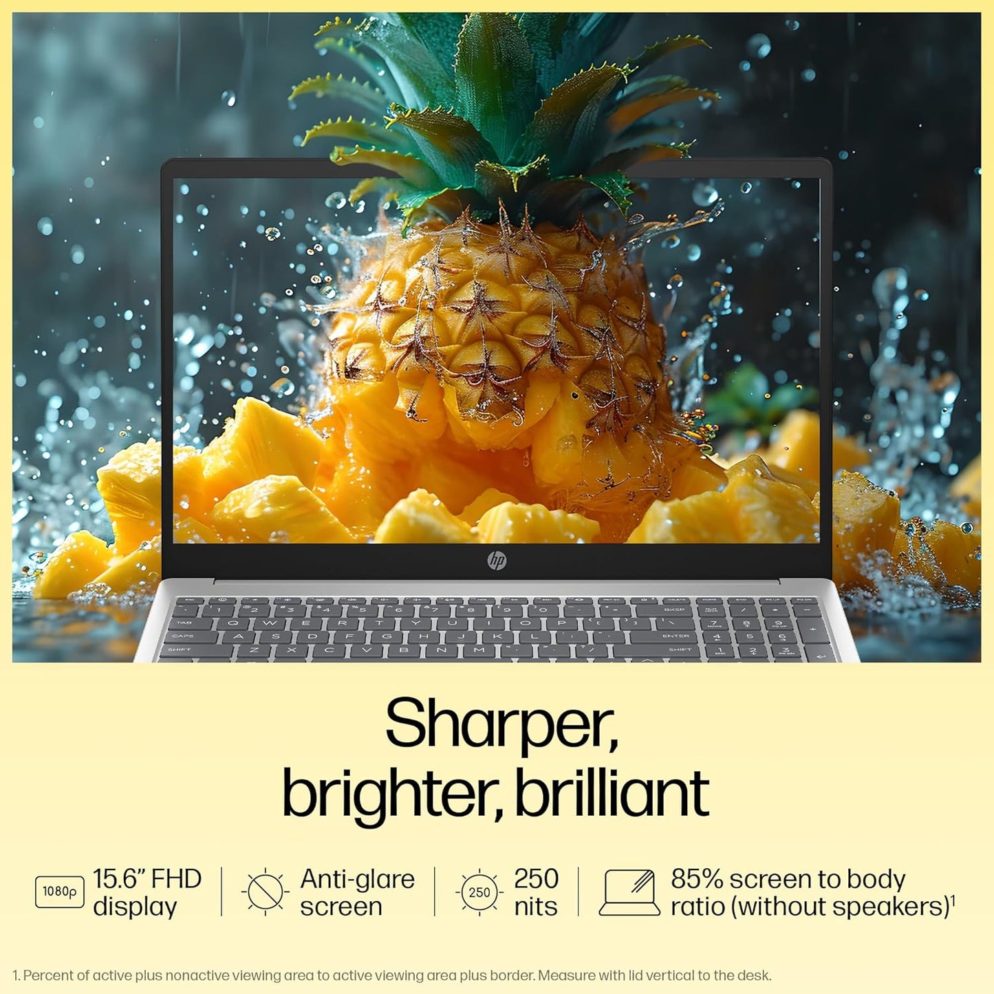 HP 15, AMD Ryzen 5 7530U (16GB DDR4, 512GB SSD) FHD, Anti-Glare, Micro-Edge,15.6''/39.6cm, Win11, M365 Basic(1yr)* Office24, Silver,1.59kg, fc0389AU, AMD Radeon, FHD Camera w/Shutter, Backlit Laptop