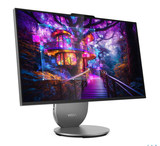 Lenovo Yoga AIO Intel Core Ultra 9 285H 27" QHD IPS (32GB RAM/1TB SSD/AI PC/Windows11/Microsoft 365 Basic + Office Home 2024/Wireless Euterpe Keyboard & Mouse, Grey), F0J2003FIN All-in-One Desktop