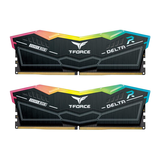 TEAMGROUP T-FORCE DELTA RGB 32GB (16GBX2) DDR5 6400MHZ DESKTOP RAM (BLACK)