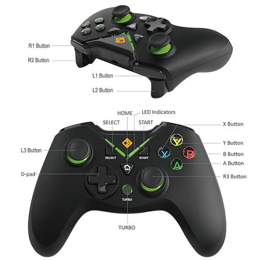 COSMIC BYTE NEBULA WIRELESS (BLACK) GAMEPAD