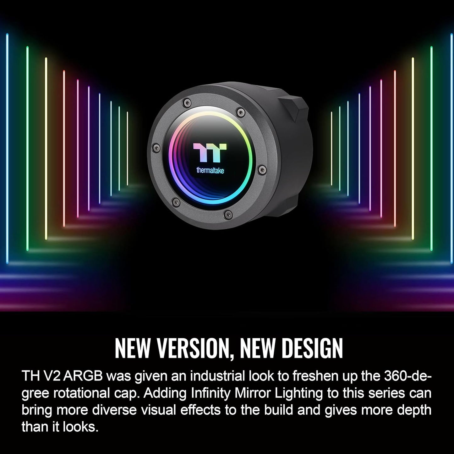 THERMALTAKE LIQUID TH240 V2 240MM ARGB AIO LIQUID COOLER BLACK