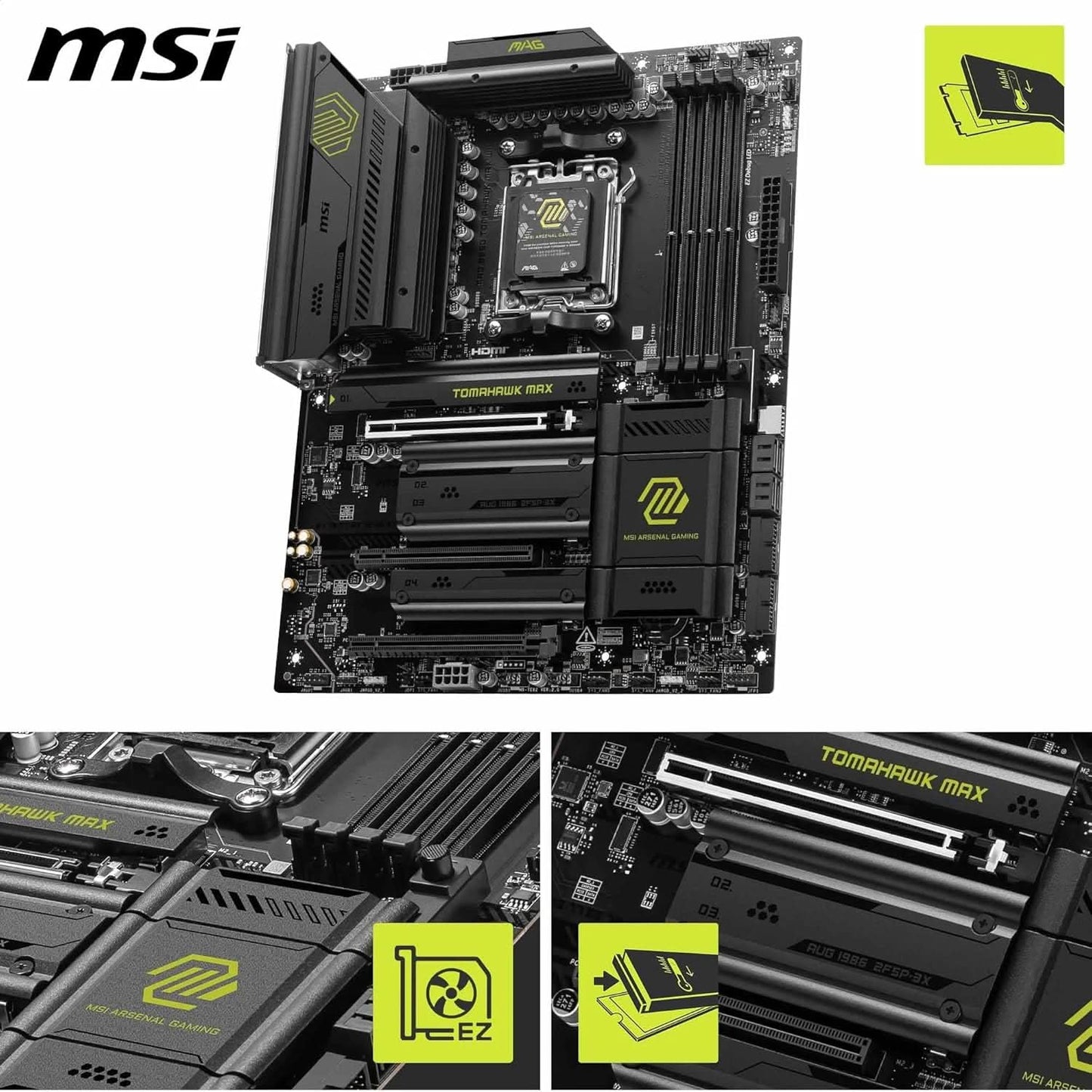 MSI MAG B850 Tomahawk MAX WiFi Motherboard