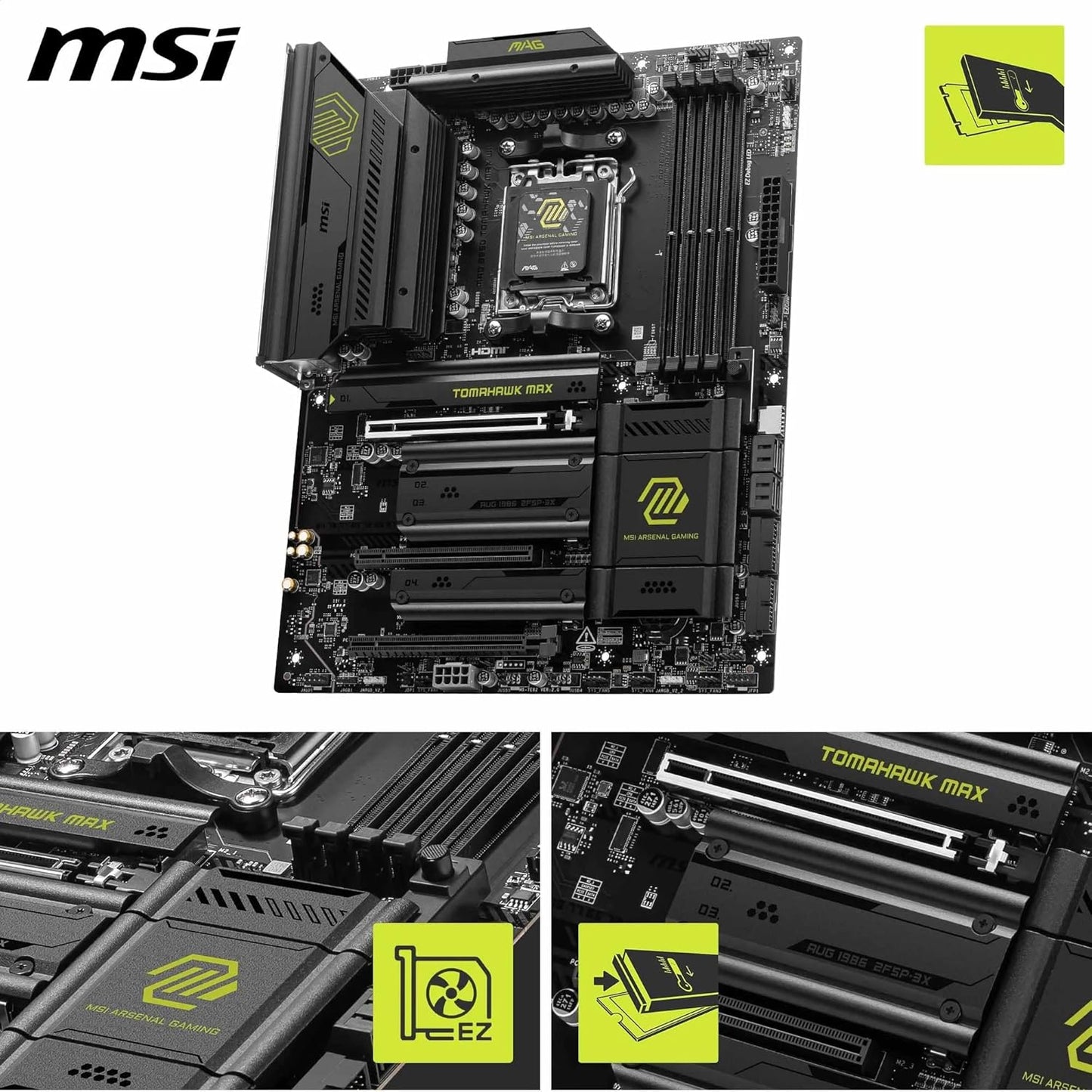 MSI MAG B850 TOMAHAWK MAX WIFI MOTHERBOARD