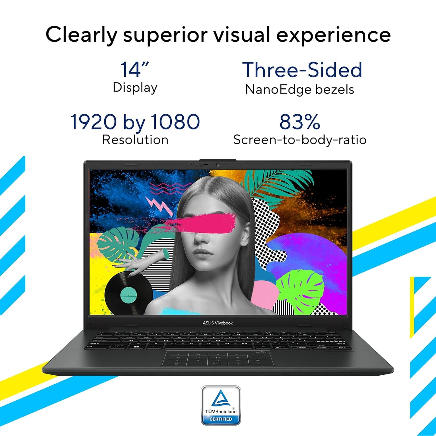 ASUS VIVOBOOK GO 14 (2023), INTEL CORE I3-N305, 14" (35.56 CMS) FHD, THIN AND LIGHT LAPTOP (8GB/512GB SSD/INTEGRATED GRAPHICS/WINDOWS 11/OFFICE 2021/FINGERPRINT/BLACK/1.38 KG), E1404GA-NK322WS