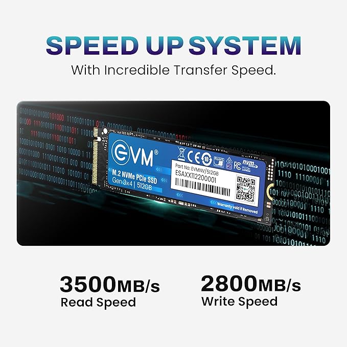 EVM 512GB NVME M.2 SSD EVMNV/512GB