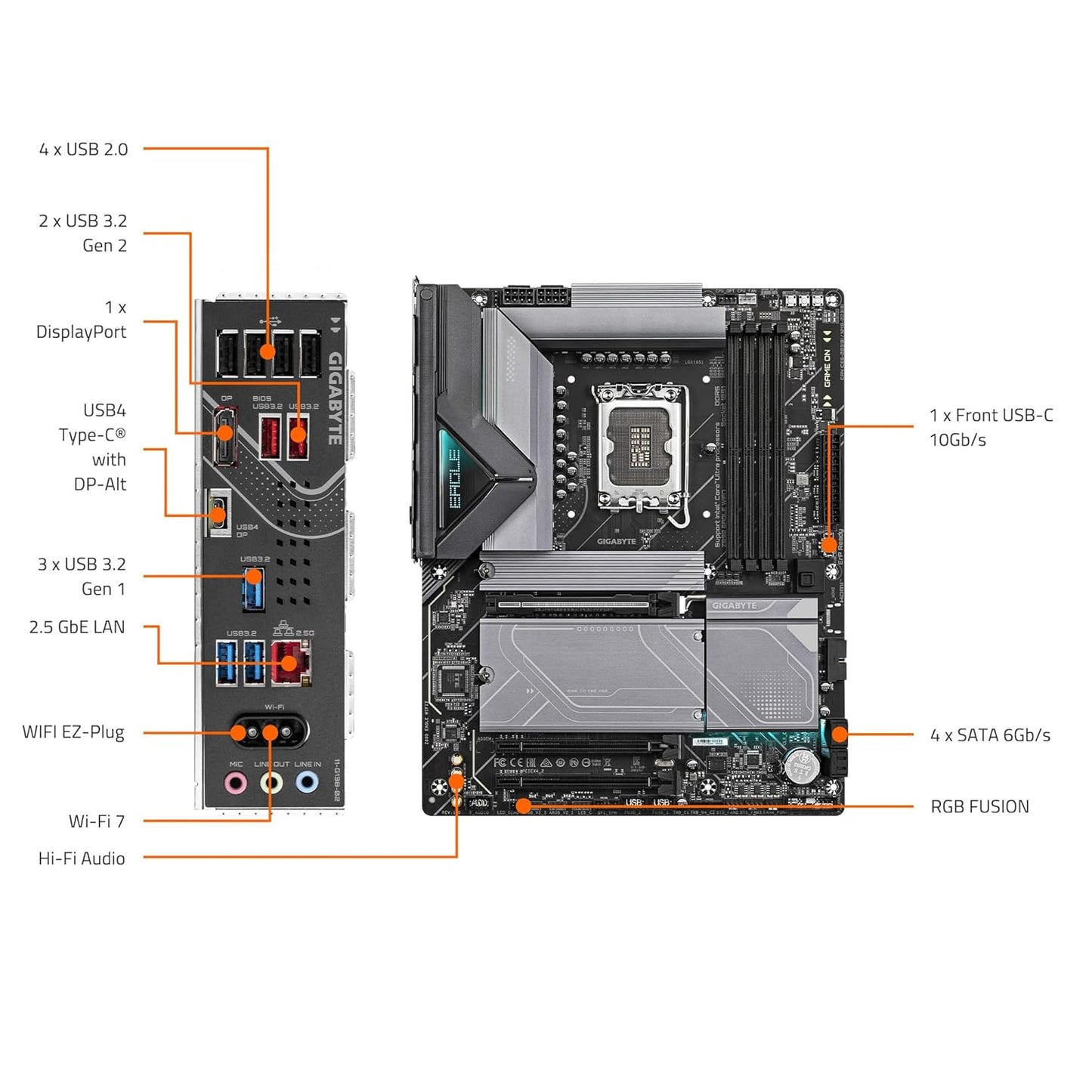 GIGABYTE Z890 EAGLE WIFI DDR5 INTEL MOTHERBOARD