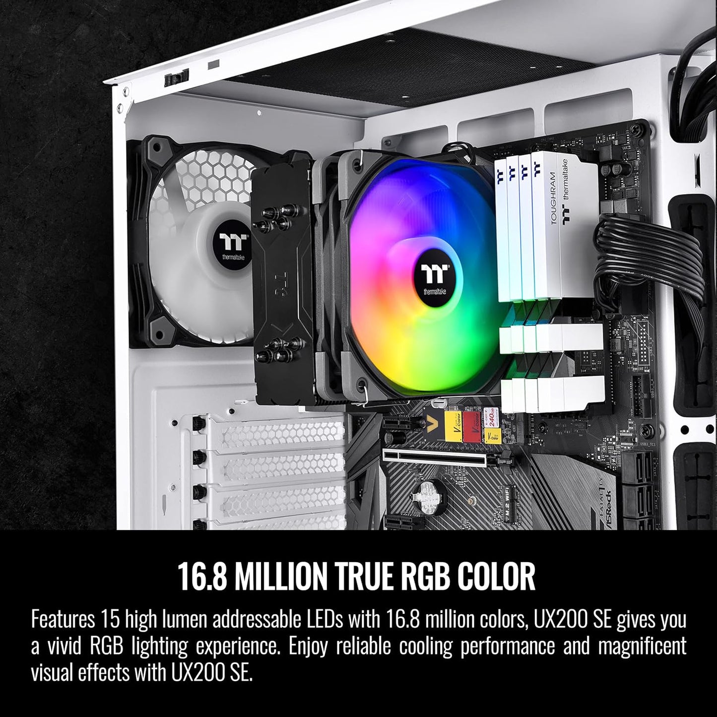 THERMALTAKE UX200 SE ARGB CPU AIR COOLER BLACK CL-P105-AL12SW-A